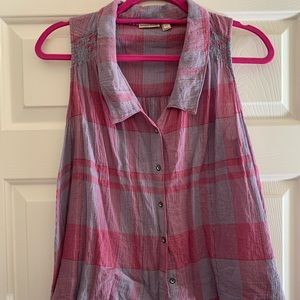 Anthropologie Holding Horses Sleeveless button down